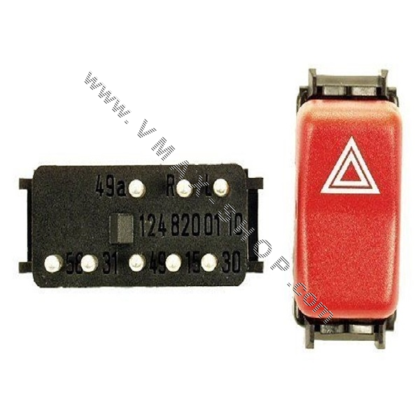 VSAN-581 Бутон аварийни светлини за автомобили Mercedes 124 126 201 Е класа