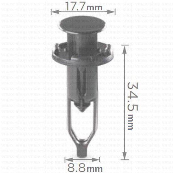 KKD-1004 Щипка за броня и решетка за Toyota много модели