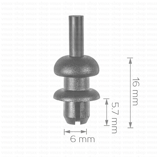 KKD-1242 Щипка ластик задна кора в багажника за VW Golf Jetta Polo Vento