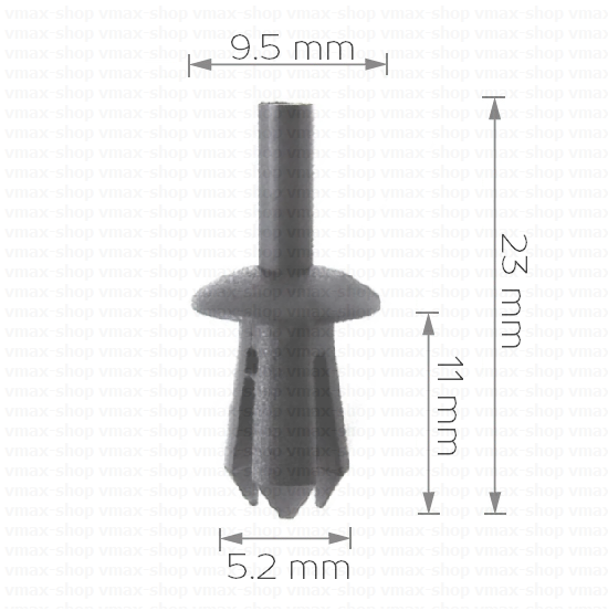 KKD-1278 Щипка крепеж за прагове брони и подкалник за VW Golf 4