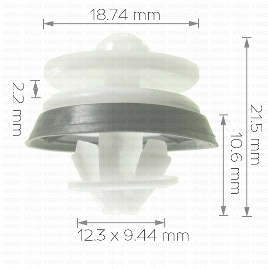 KKD-1317 Щипка за кора на вратата и странични панели за VW  Passat Golf