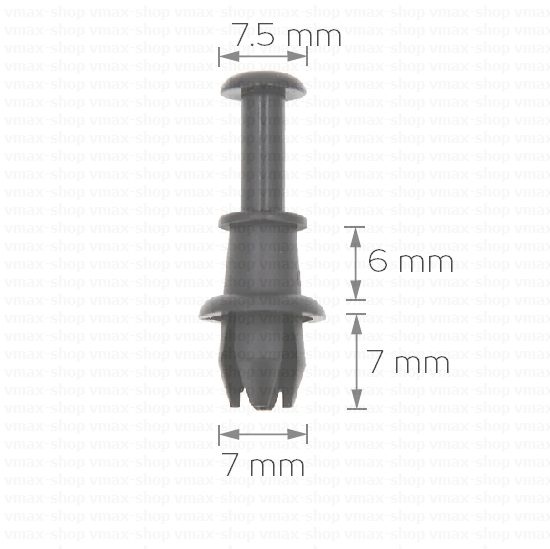 KKD-1338 Щипка за ластик кора в багажника за VW Polo UP