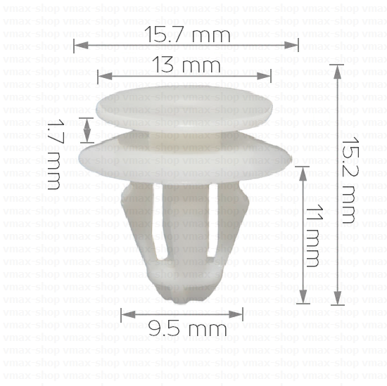 KKD-1387 Щипка кора за врата на Audi A4
