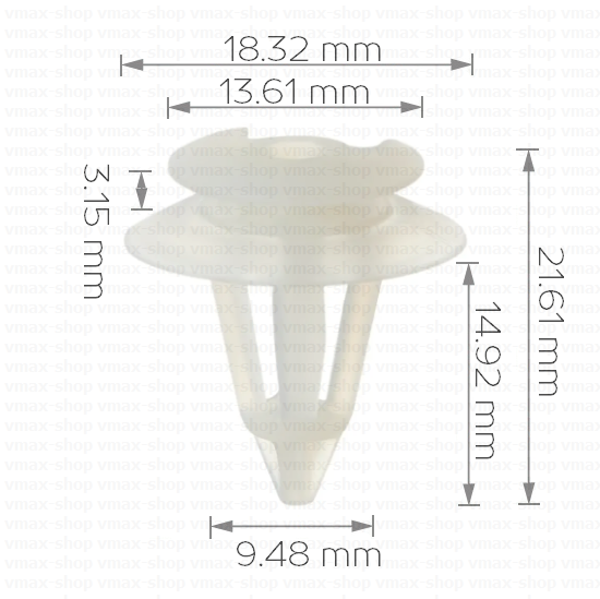 KKD-1406 Щипка за кора на вратата и интериор за VW Golf Jetta Corrado Polo Transporter LT