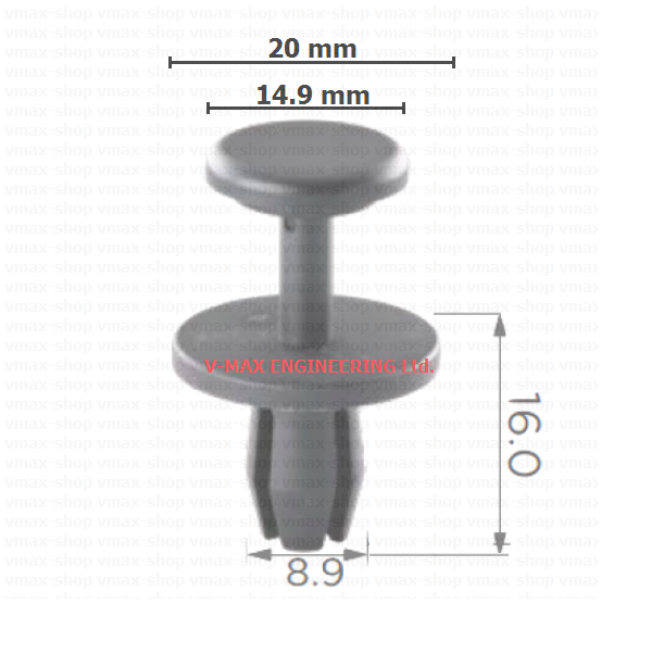 KKD-1482 Копче крепеж за автомобили Porsche 911