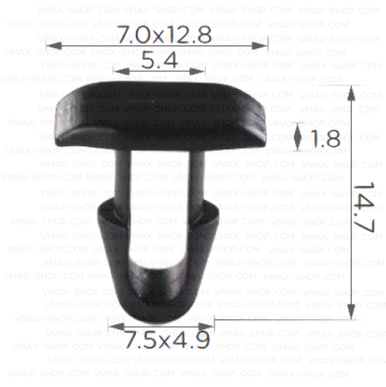 KKD-1517 Щипка за уплътнение капак двигател предния калник Toyota