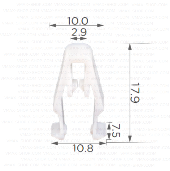 KKD-1534 Щипка табло декоративни лайстни панели Mazda