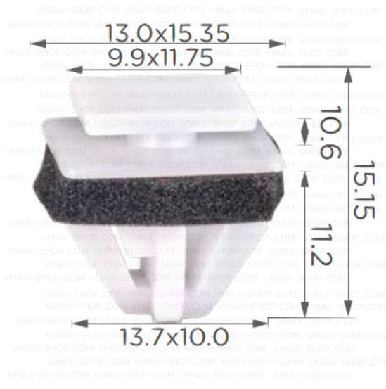 KKD-1547 Щипка декоративни лайстни праг и врати Kia