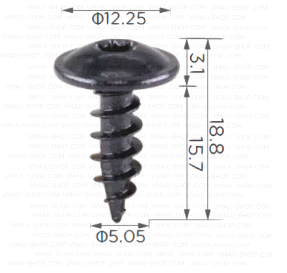 KKD-1578 Винт багажник лайсни прагове VW
