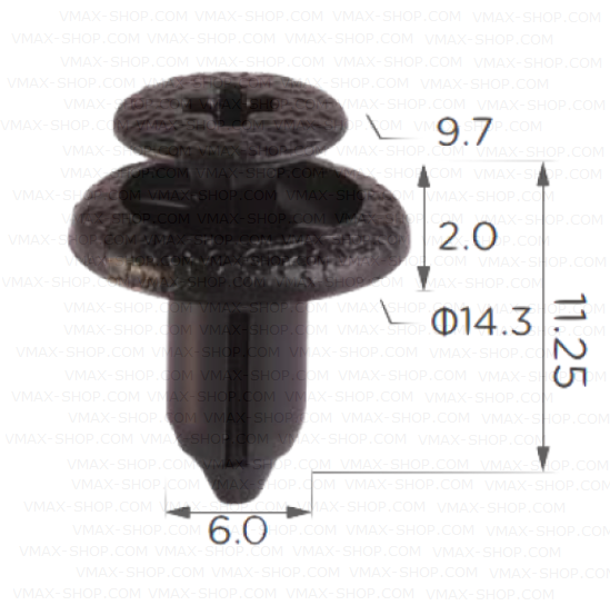 KKD-1583 Щипка лайсни за прагове броня панел под чистачки Toyota