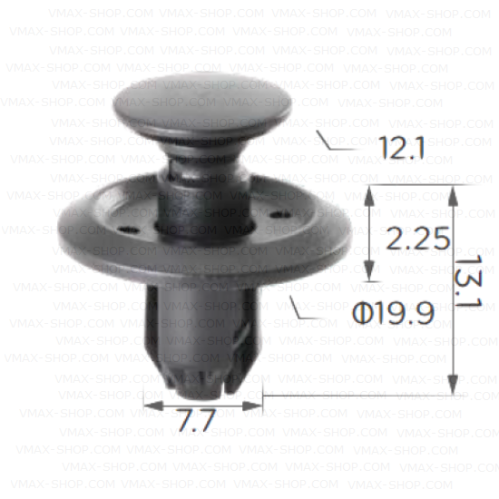 KKD-1590 Щипка броня решетка чистачки калници Toyota