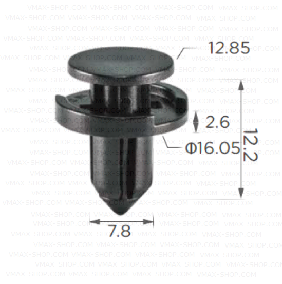 KKD-1687 Щипка задна броня фар панел под чистачки Suzuki