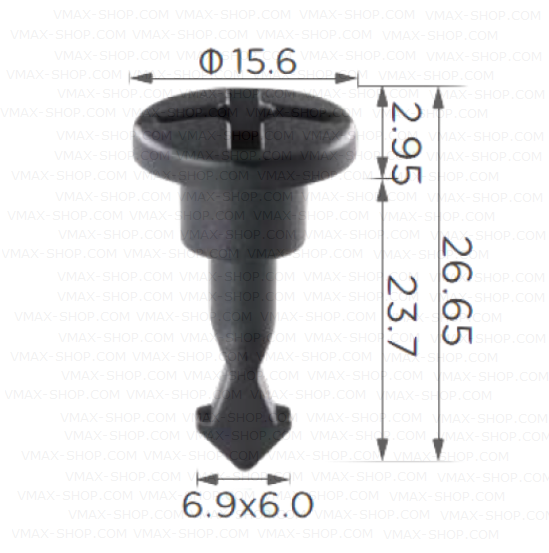KKD-1689 Винт декоративен капак на двигателя VW