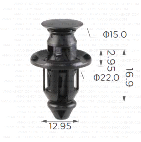 KKD-1698 Щипка кора под двигателя Toyota