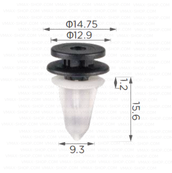 KKD-1724 Щипка вътрешни колони и багажник VW