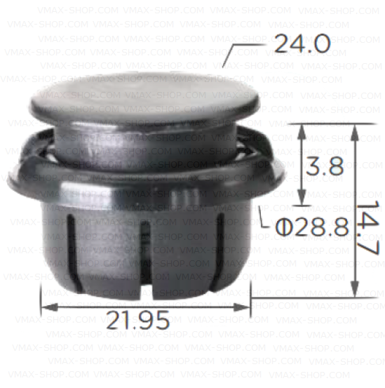 KKD-1756 Щипка тапа праг под вратите Toyota