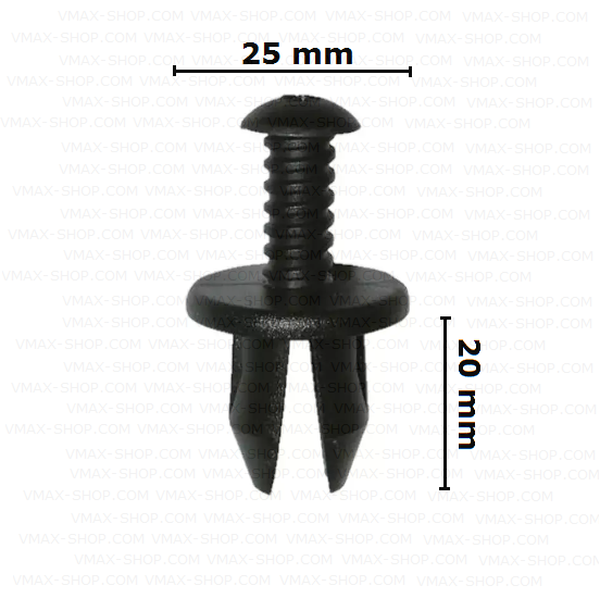 KKD-1806 Щипка за кора под двигателя Fiat