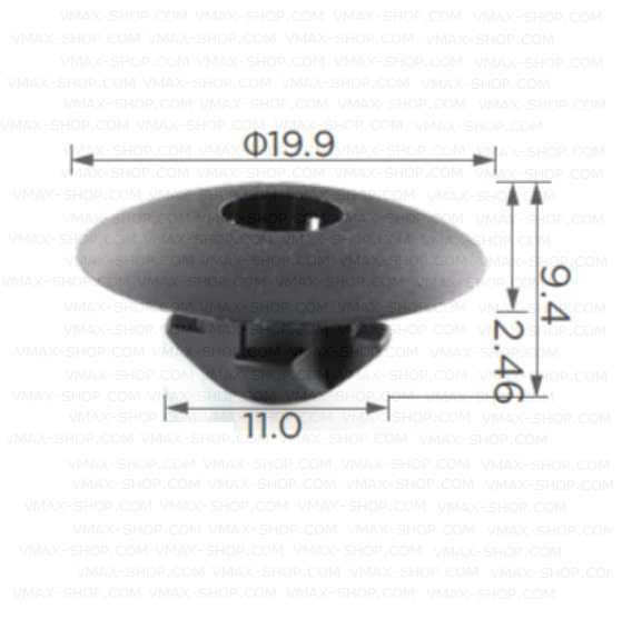 KKD-1822  Щипка за кора под двигателя за автомобили VW