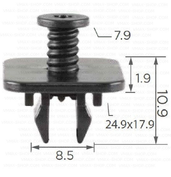 KKD-1824  Копче спойлер броня за автомобили VW